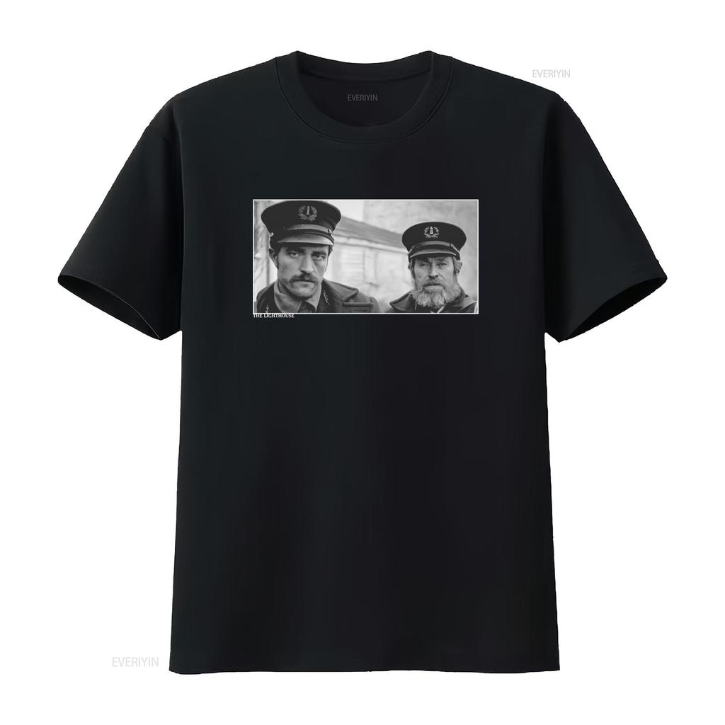 MenWomen The Lighthouse Movie T Shirt Featuring Robert Pattinson Willem Dafoe Directed by Eggers Vintage Washed Unisex Fashion
