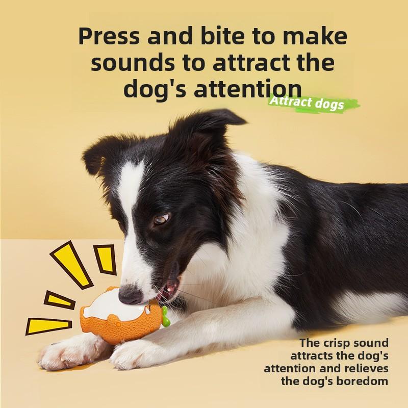 Cute Fruit Seal Shaped Latex Squeaky Dog Toy Durable Bite Resistant Teething Chew Toy for Small Medium Dogs Puppies Relieve Boredom
