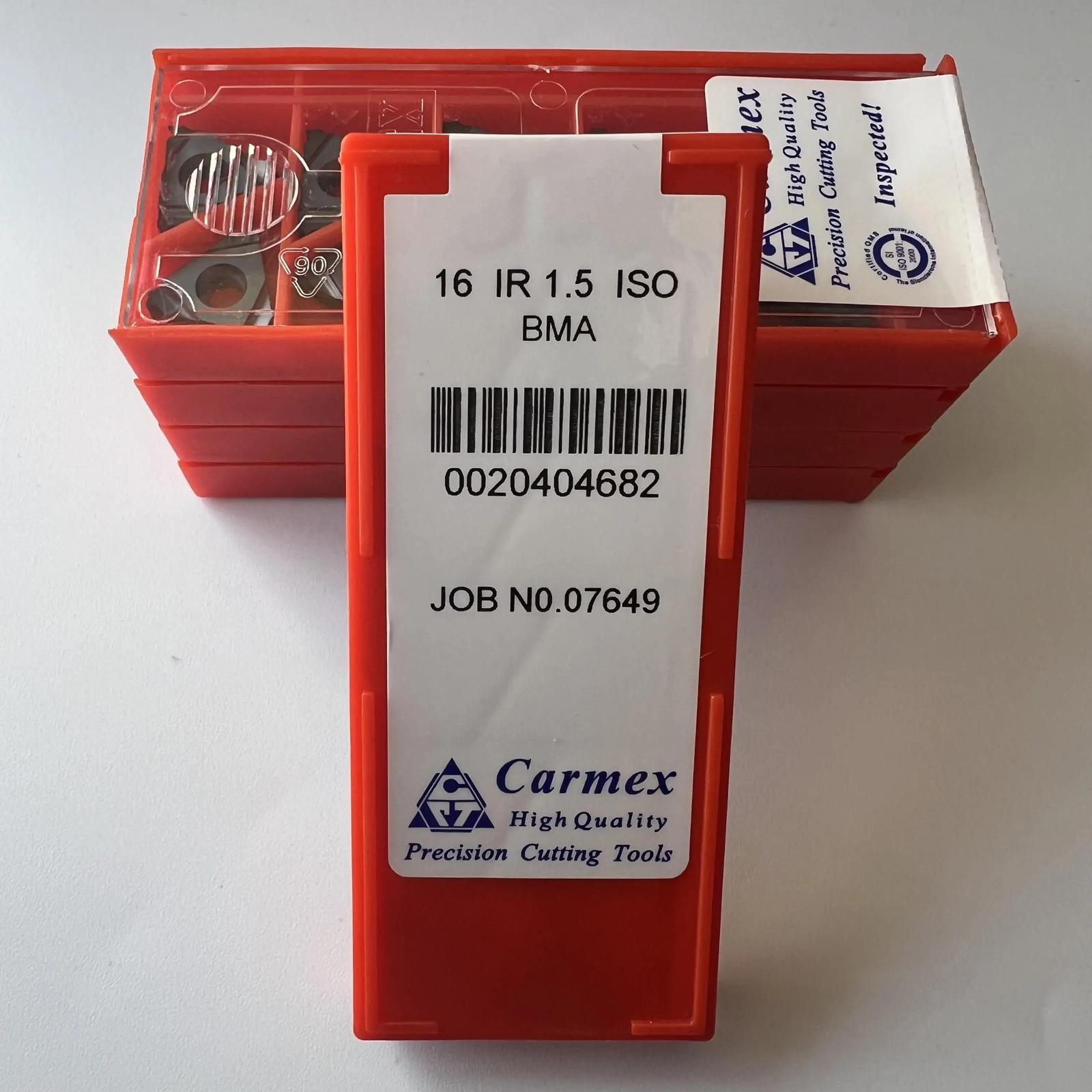 

Оригінал / 16IR1.5ISO BMA / Промислові змінні твердосплавні пластини 10 шт.