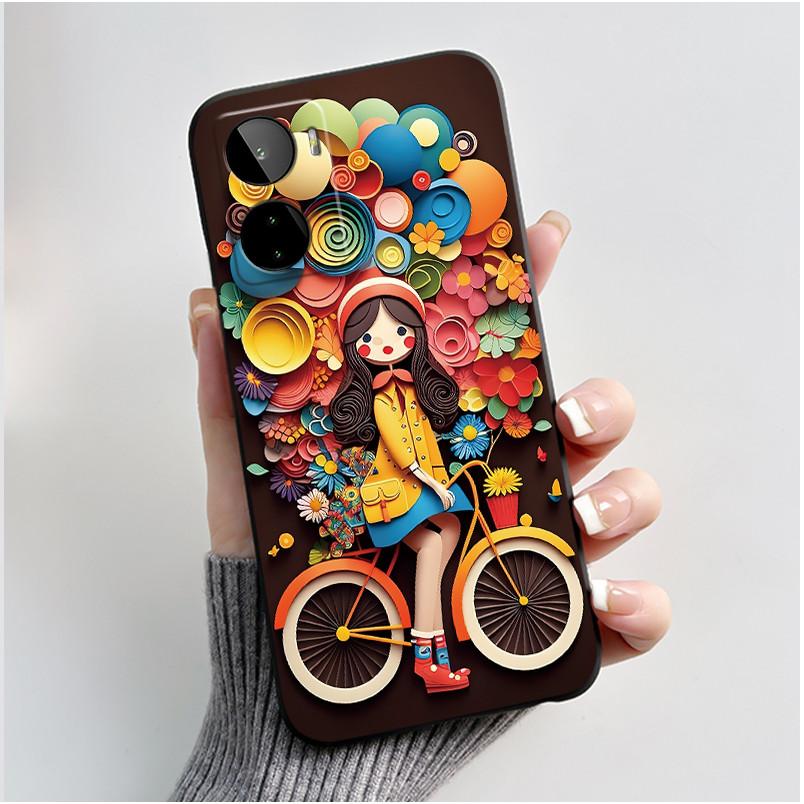 Case For BLU G93 Phone Case Luxury Cute Love Rabbit Cartoon Funny Pattern Cover Shell Black TPU Soft Silicone Protective Casing