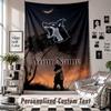 Wall Hanging Tapestry With Custom Name & Text, Kontra K Decorative Tapestry For Bedroom