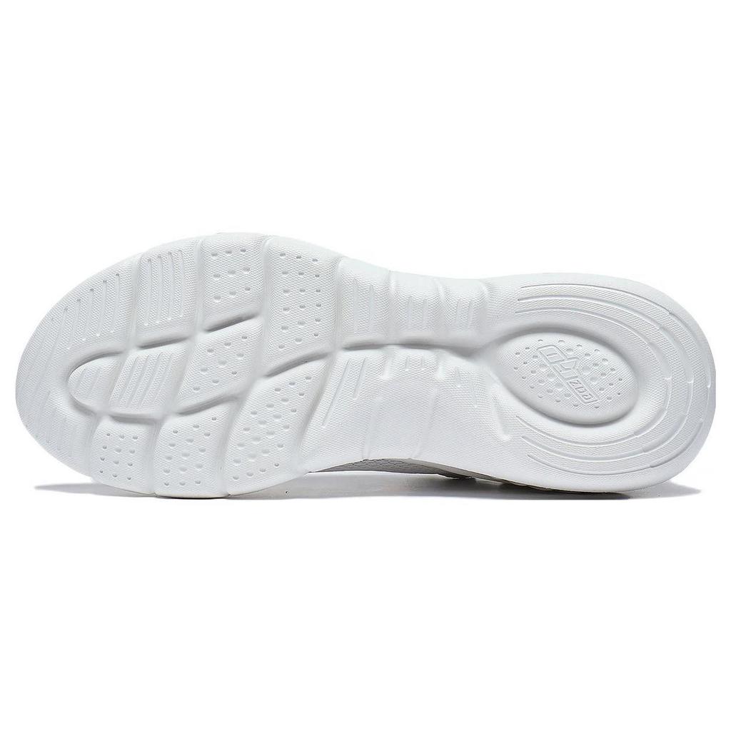 Li Ning Easy Fit Fle Cushioning Abrasion Resistant Breathable Low top Casual Running Shoes Women's White Blue ARST074-3