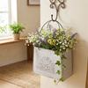 Vintage Distressed Handbag Flower Pot Wear-resistant Wall Hanging Planter Balcony Garden