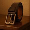 Retro Men Wide Belt Zinc Zinc Alloy Jeans Waistband Adjustable PU Leather Belt  Party