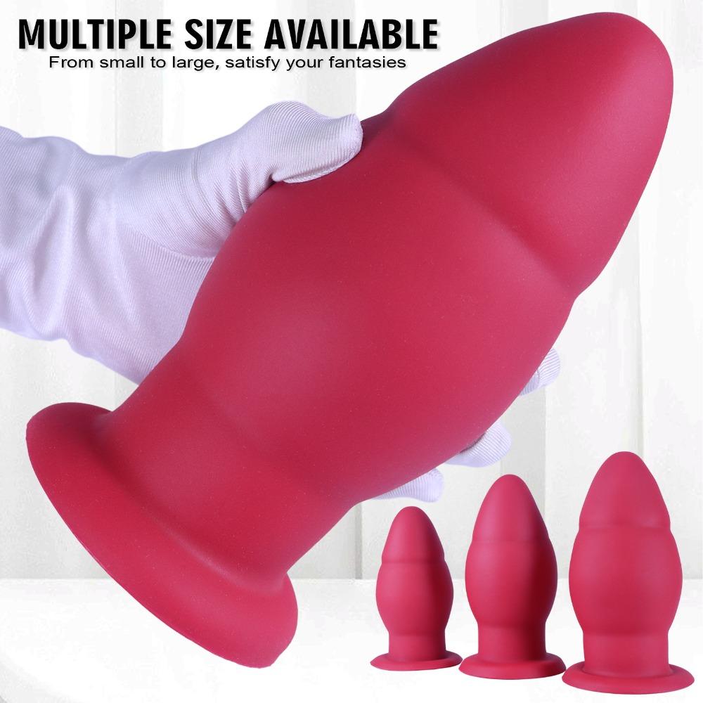 Large Size Anal Plug Unisex Wearable SM Adult Toy for Men & Women - Comfortable Silicone Anal Dilator for Intimate Pleasure