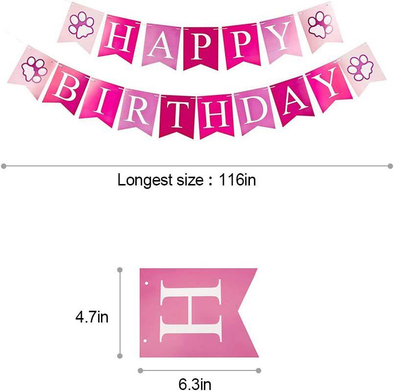 Pet Birthday Party Set: Dog Bandana, Banner & Hat