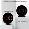 LED Digitaler Wecker Woche Datum Temperaturanzeige Helligkeit Einstellbar 2 Alarme Nachtmodus Tisch 12/24H Elektronische Uhr