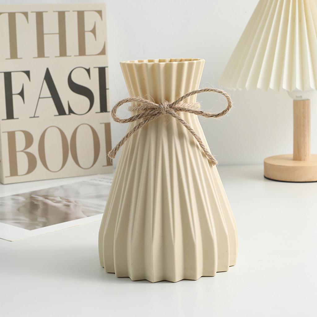 1PC Water Ripple Plastic Vase Home Living Room Office Flower Arrangement Decoration Crafts Wedding Table Center Vase Ornament