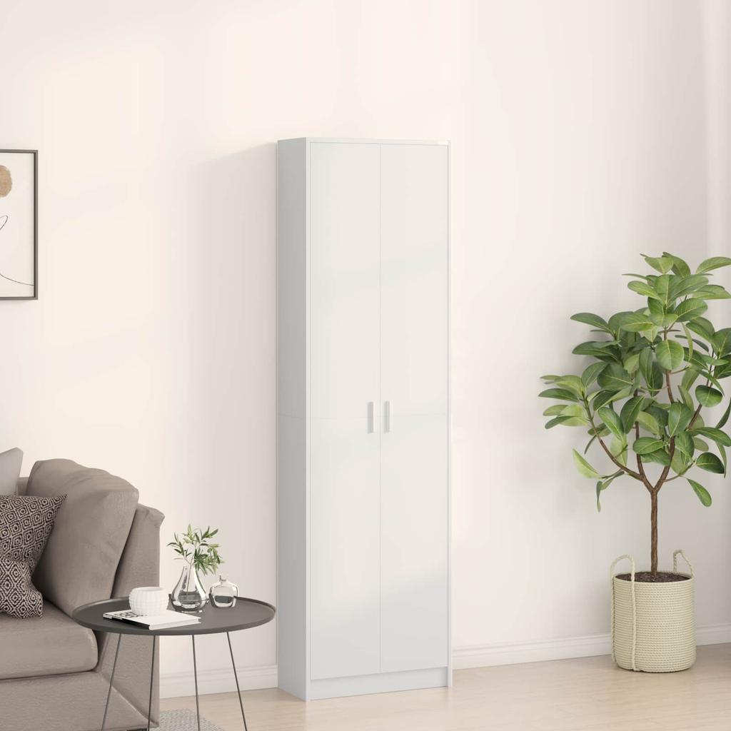 Armadio con Ripiano Bianco 55 x 25 x 189 cm Legno Ingegnerizzato