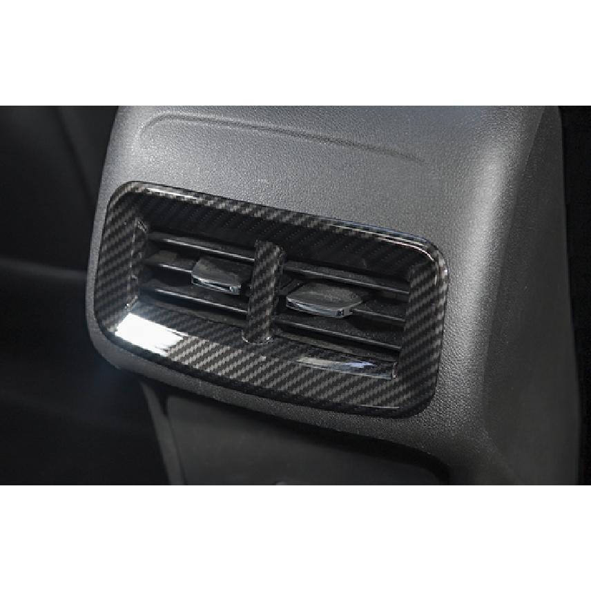 For Chevrolet Equinox 2018-2023 Carbon Fiber Rear Air Outlet Vent Cover Trim 1pc