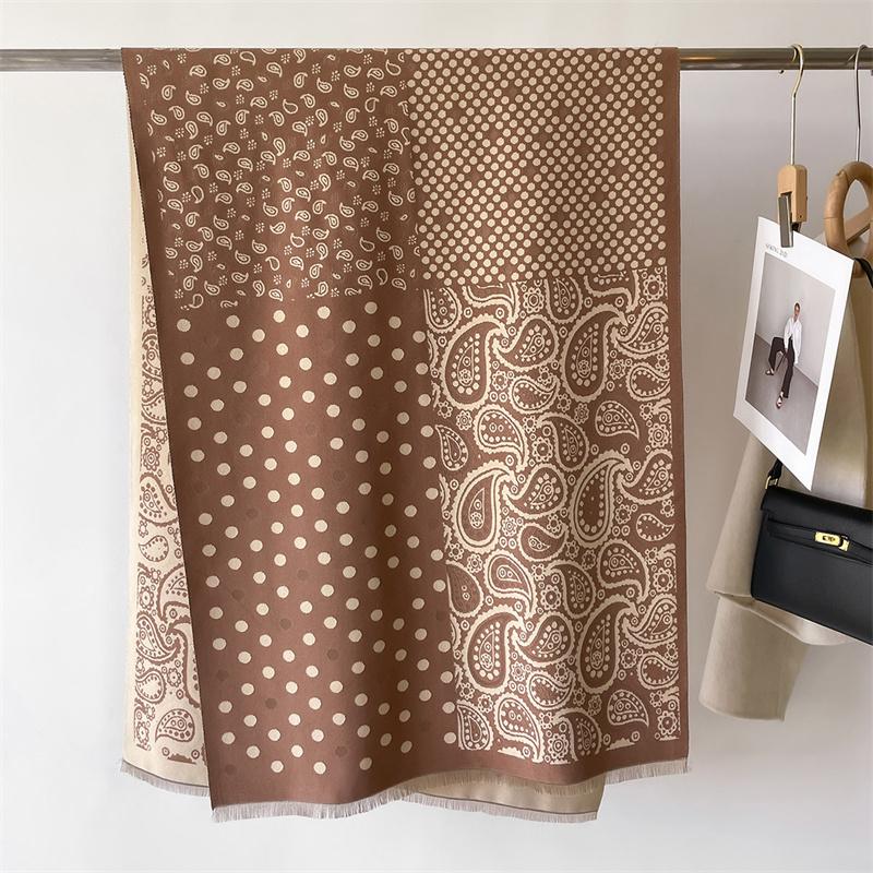 Warm Cashmere Soft Scarf Women Shawl Paisley Flower  Wraps Luxury Thick Blanket Winter Bufanda Pashmina Female Travel Stoles