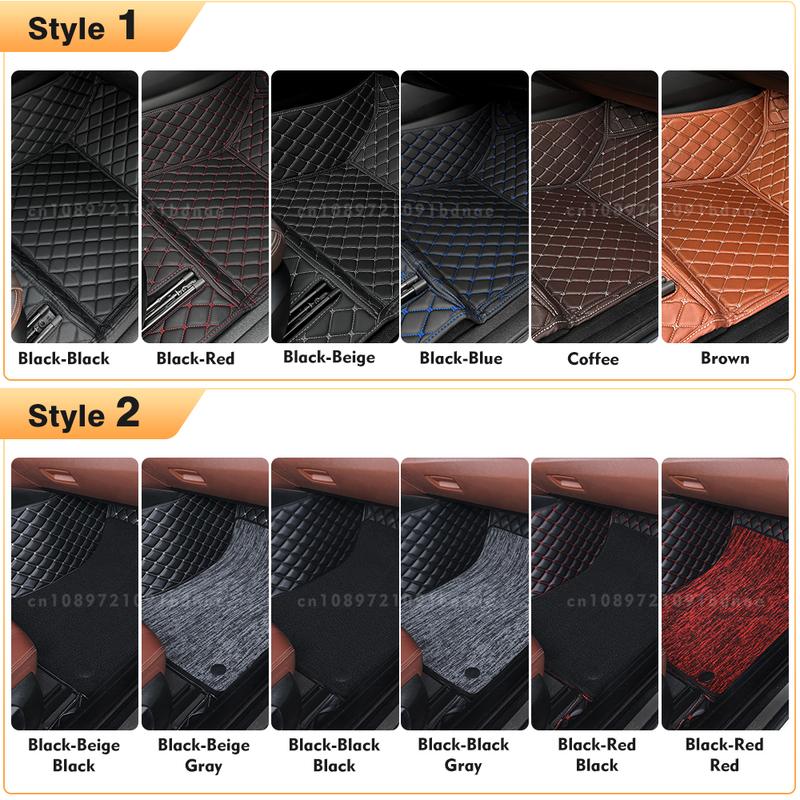 For Honda Civic 2016- 17 18 19 20 21 Double Layer Car Floor Mats  Auto Foot Pads Carpet Cover Interior Accessories