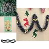2m Dicke 65ftx90mm Lametta Weihnachtsbaumschmuck Weihnachts Schleife Girlande