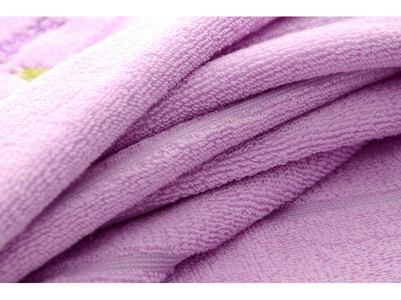 Lavender-Scented 32-Strand Cotton Bath Towel Set with Custom Logo Embroidery - 3-Piece Gift Box Collection