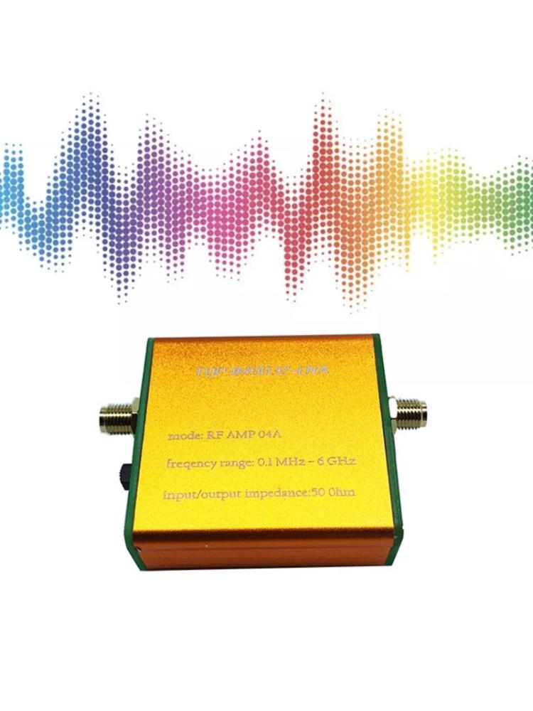 100K-6Ghz RFAmp FullBand Amplifier Preamplifier SMAFemale Connector HighLinearity UltraLow NoiseGain Amplifier