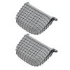 2Pcs Silicone Oven Mitts Heat Resistant Thick Grid Pattern Non-Slip Oven Gloves for Microwave Baking Kitchen Accessory