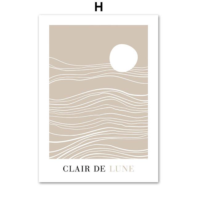 Autumn Landscape Reed Lion Elephant Deer Wall Art Canvas Painting Nordic Posters And Prints Wall Pictures For Living Room Decor