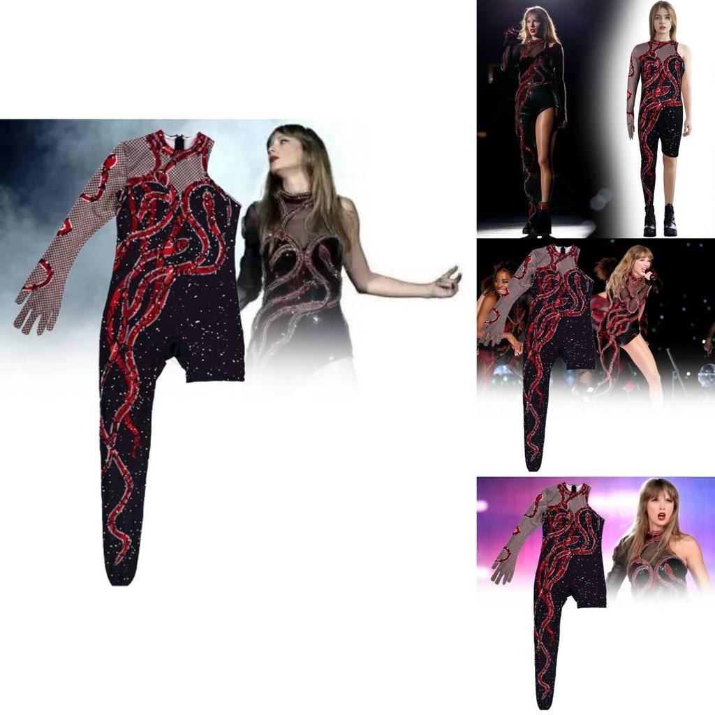 Stylish Taylor Swift Inspired Stage Performance Costume For Women In Polyester Blend