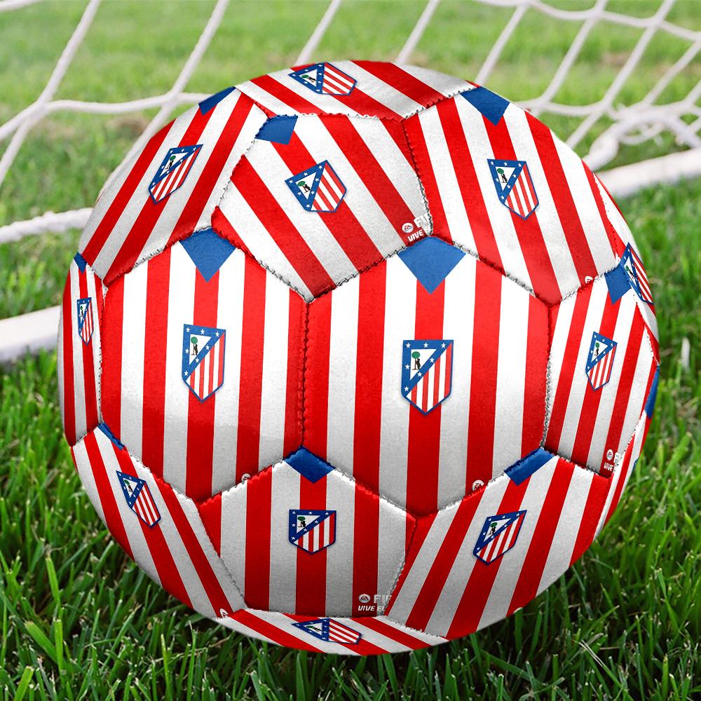 Atlético De Madrid teamIndoor Soccer Ball Colorful All Ages Machine Stitched PVC Competition Ready Durable High-Bounce