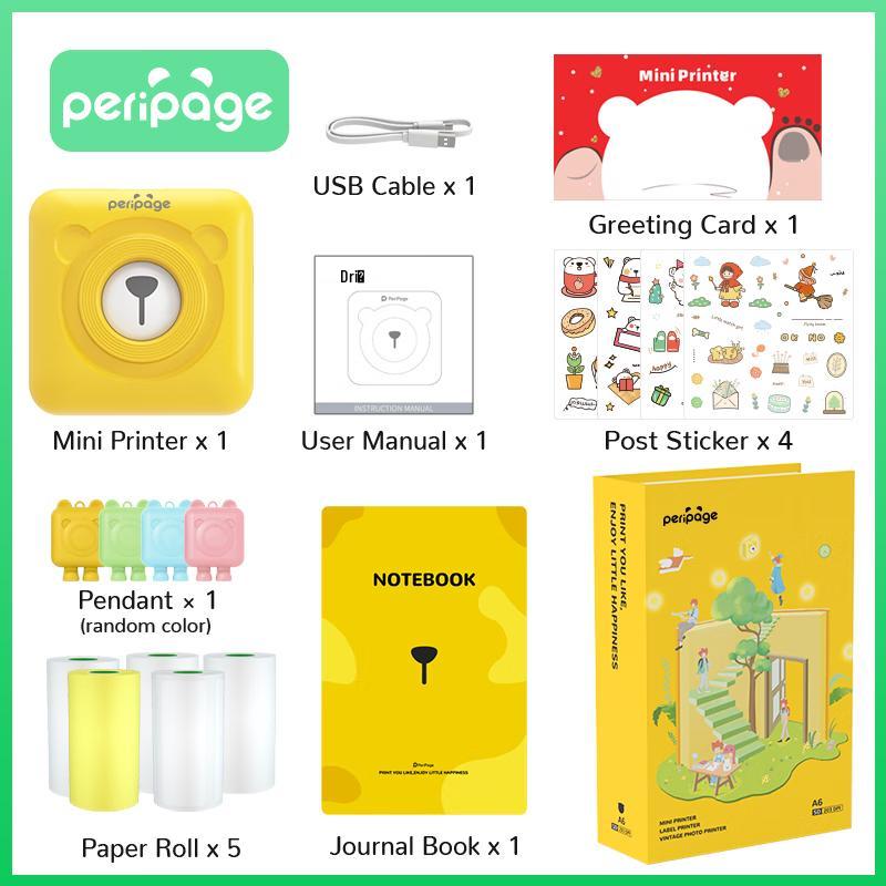 Ailixiong A6 Mini Portable Bluetooth Printer CN Plug (adapter Included)