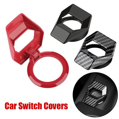 Auto Accessories Decorative Ignition Controller Covers Interior Protector Start Stop Button Cover Universal Car Engine Switch Decor