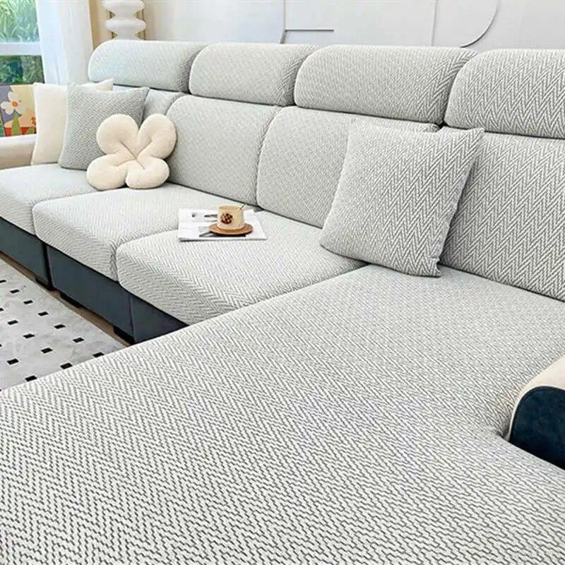 

Легкий роскошный диван-матрас из синели, мягкий эластичный чехол для дивана с геометрическим рисунком, шезлонг, подушка для дивана, чехол Backrest Cover S