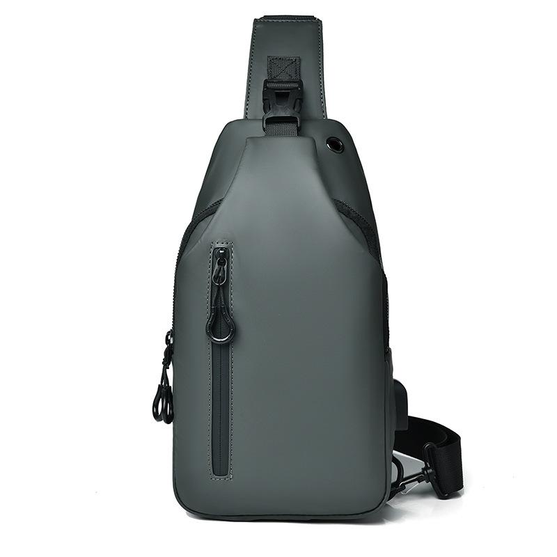 Men's Chest Bag Large Capacity Single-shoulder Crossbody Bag Casual Hanging Bag Waterproof Outdoor Travel Backpack Fashionable Men's Bag