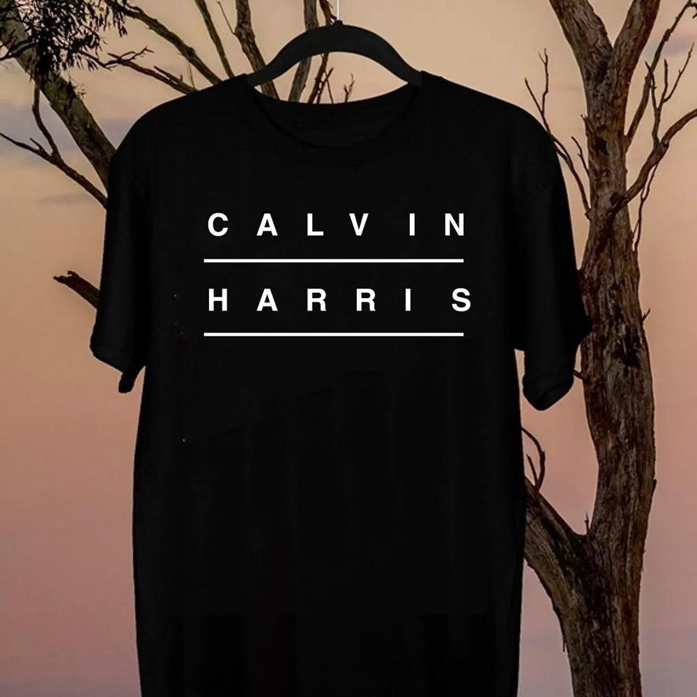 Calvin Harris  Black Cotton Full Size  TShirt Unisex FN1379 Unisex T-Shirt S