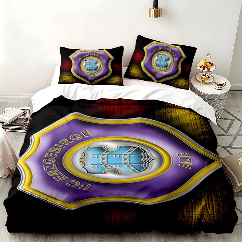 Erzgebirge Aue 3-teiliges Set Perfekt für das Schlafzimmer Gemütliches Bettwäsche-Set enthält einen Bettbezug und zwei Kissenbezüge Ideales Geburtstags- oder Weihnachtsgeschenk 135cmx200cm