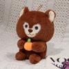 Cartoon Cute Fox, Raccoon, Squirrel Doll Plush Toy Doll Children Sleeping Pillow Backpack Pendant Doll