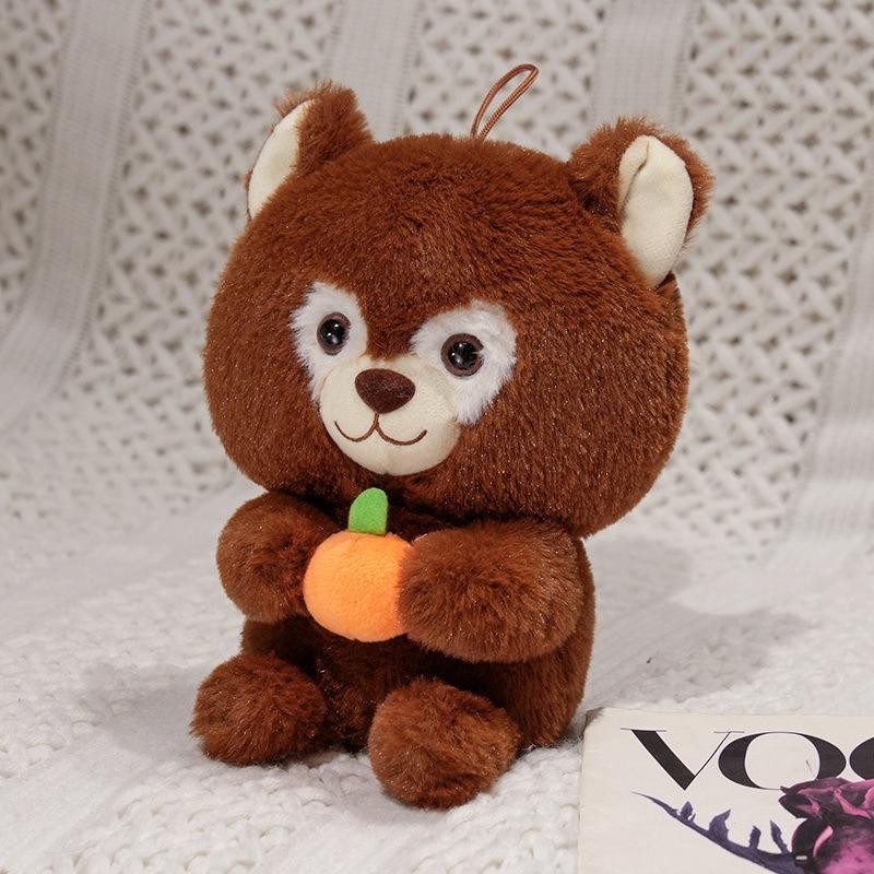 Cartoon Cute Fox, Raccoon, Squirrel Doll Plush Toy Doll Children Sleeping Pillow Backpack Pendant Doll