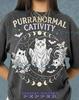 Purranormal Cativity Comfort Colors® TShirt and Kids Tshirt, Vintage Ghost Cat Pastel Goth Graphic Retro Tee, Halloween Y2K Witchy Streetwear Gift