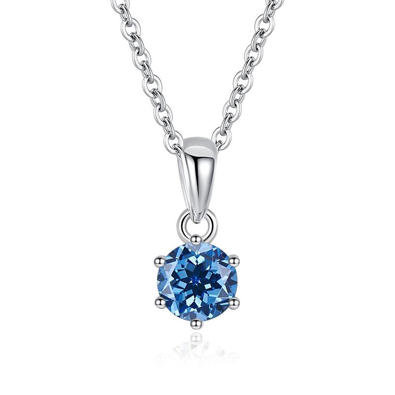 

Butterflykiss Six Claw D Color Carat Moissanite Pendant Necklace For Women S925 Sterling Silver Wedding Bridal Jewelry