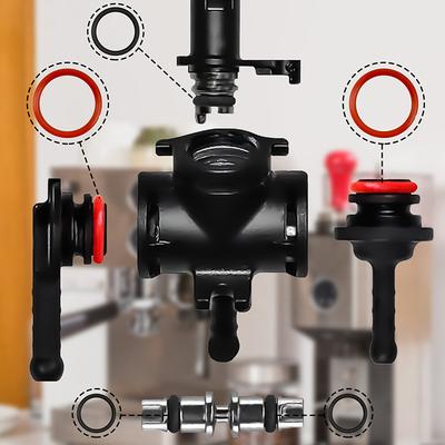 15 Stuks O-Ring Afdichtingsset Siliconen Pakking Voor Saeco Koffiemachine Brouwgroep Uitloop Connector Afdichtingsringen Accessoires