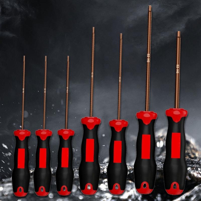 Multiple Size Professional Magnetic Hexagonal Screwdriver With Ergonomic Grip And Storage Hole Fit for Home Workshop Use