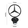 C200 E200 For Mercedes Benz Star Bonnet - Badge for Car Hood Front Chrome Logo Hood Marking for Benz C E S Class W204 W205 W212
