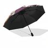1pc Outdoor Umbrella with Anime Characters - Automatic Opening/Closing, Portable 3-Fold Design, 8-Rib Iron Frame - Perfect Gift for Fans, Travele
