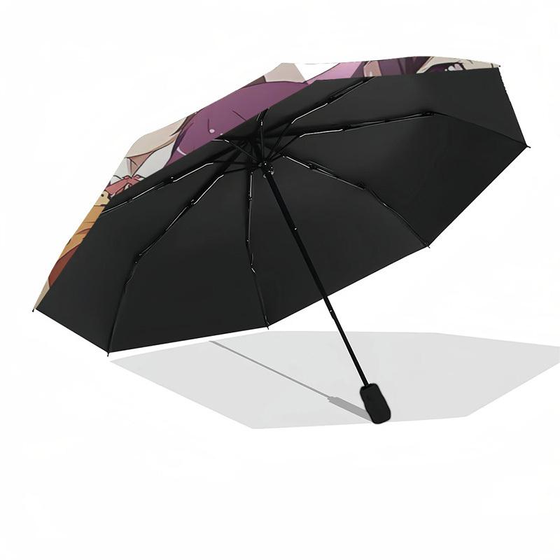 1pc Outdoor Umbrella with Anime Characters - Automatic Opening/Closing, Portable 3-Fold Design, 8-Rib Iron Frame - Perfect Gift for Fans, Travele