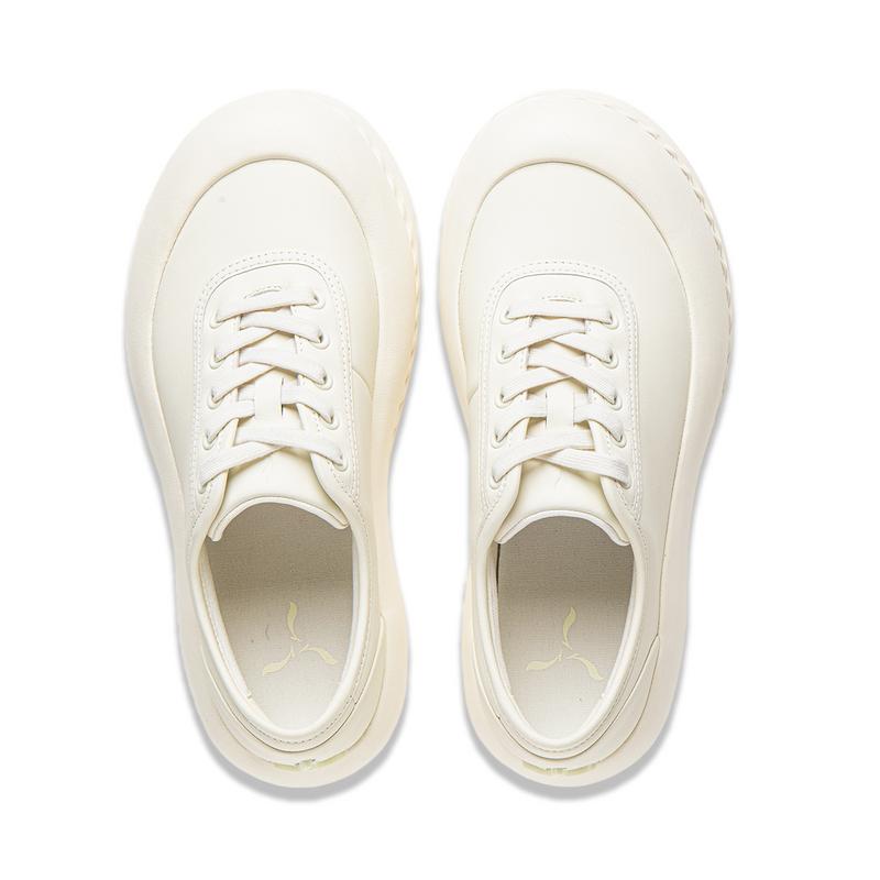 Li-Ning 1990 Comfortable Versatile Shock Absorbing Durable Low-Top Sneakers Women Sneakers Off-White ALHU006-1