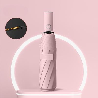 Lightweight Umbrella Automatic Advertising Small Umbrella Large Folding Wind Resistant Portable Three Fold Sunny Rainy Dual Use