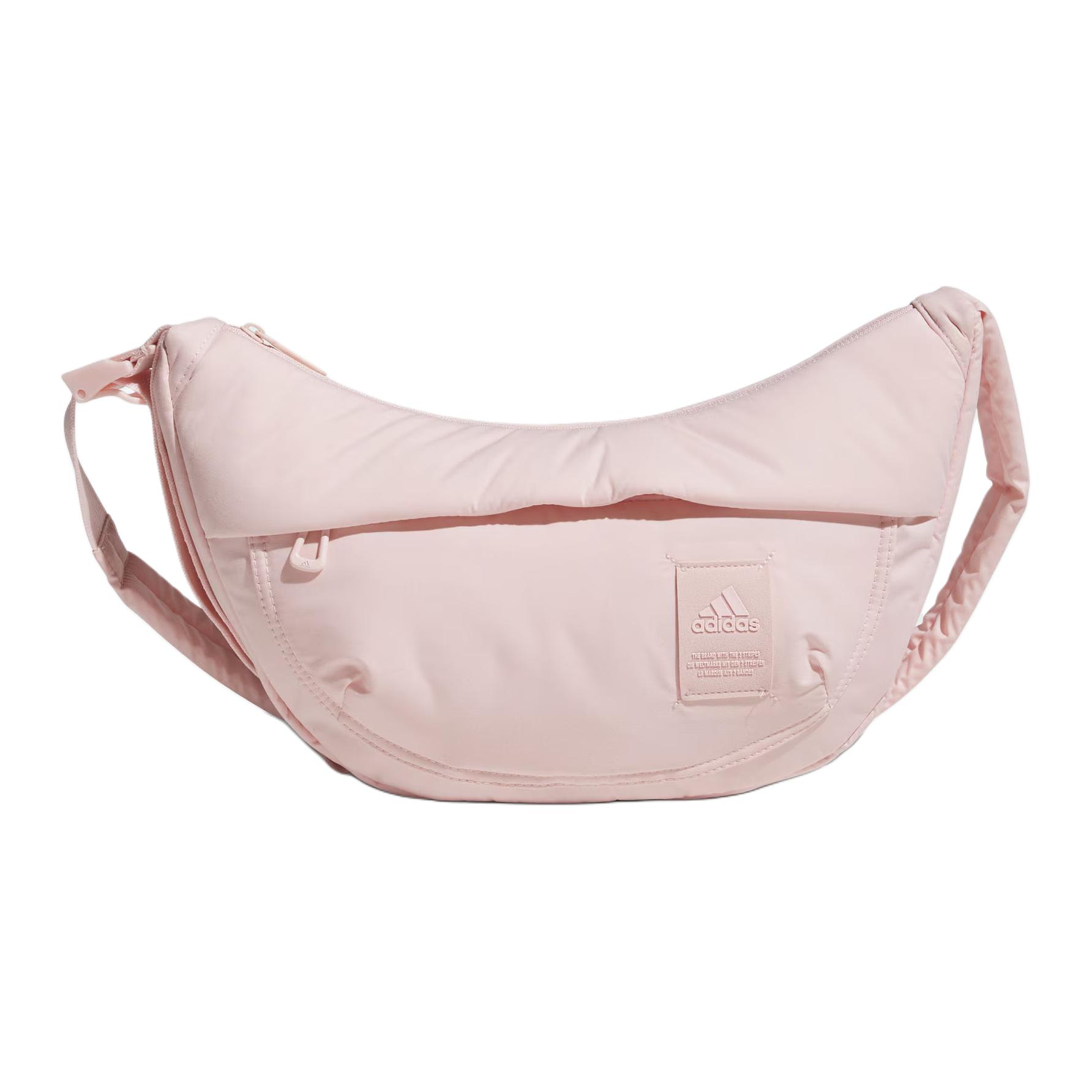 

Новая сумка кросс-боди из переработанного полиэстера Adidas, сумка на плечо, обычная, женская, розовая JH3743 35.1*9.9*22.1CM