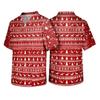 Men's Christmas Theme Caregiver Uniform, Holiday Scrub Top for Nurses and Workers