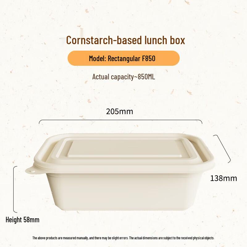 Jiwanggu Biologiskt Nedbrytbar Matbehållare av Majsstärkelse