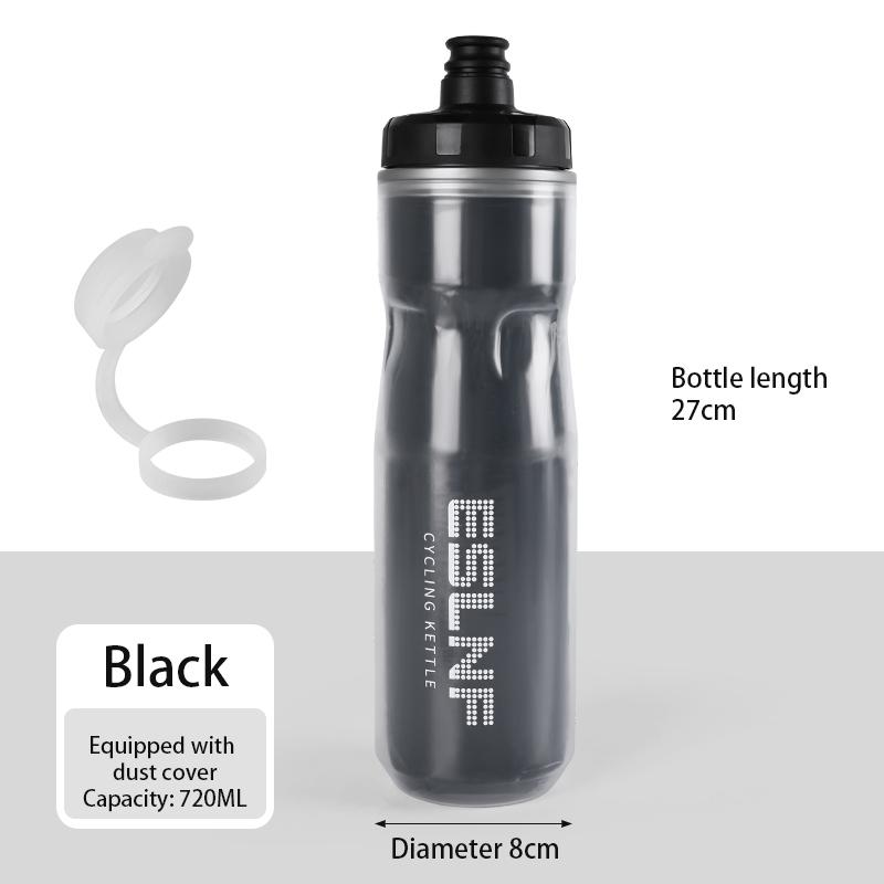 ESLNF Bicycle Water Bottle, Outdoor Cycling Water Bottle, Portable PP Squeeze-Type Large Capacity Insulated Water Cup