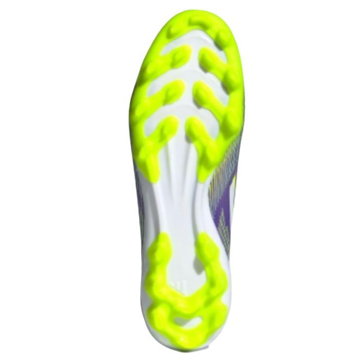 Adidas F50 League Fashionable Comfortable Mesh Durable Soccer Shoes Unisex Soccer Shoes Purple Green White JH7740