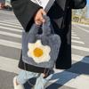 Plush bag women's autumn and winter tide fashion portable wool bag versatile messenger bag large capacity tote bag