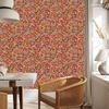 Birthday Sprinkles Wallpaper Red, Orange, Gold and Beige 50x1000