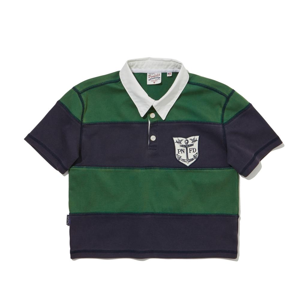 PENFIELD Swallow Rugby Crop T-Shirt Dark Green_Fr2Kt35F