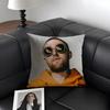 M-Mac Millerr Rapper Cushion Cover Natural Linen Organic Fabric Double-Sided Printing Sofa Home Decor Gift Pillow Case