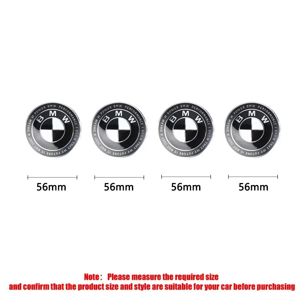 KSMH6 56/68mm Auto Hub Caps Car Wheel Center Cover Hubcaps Decoration Accessories for BMW 1 3 5 7 Series M M3 M5 M6 F01 F20 F10 X5 E36